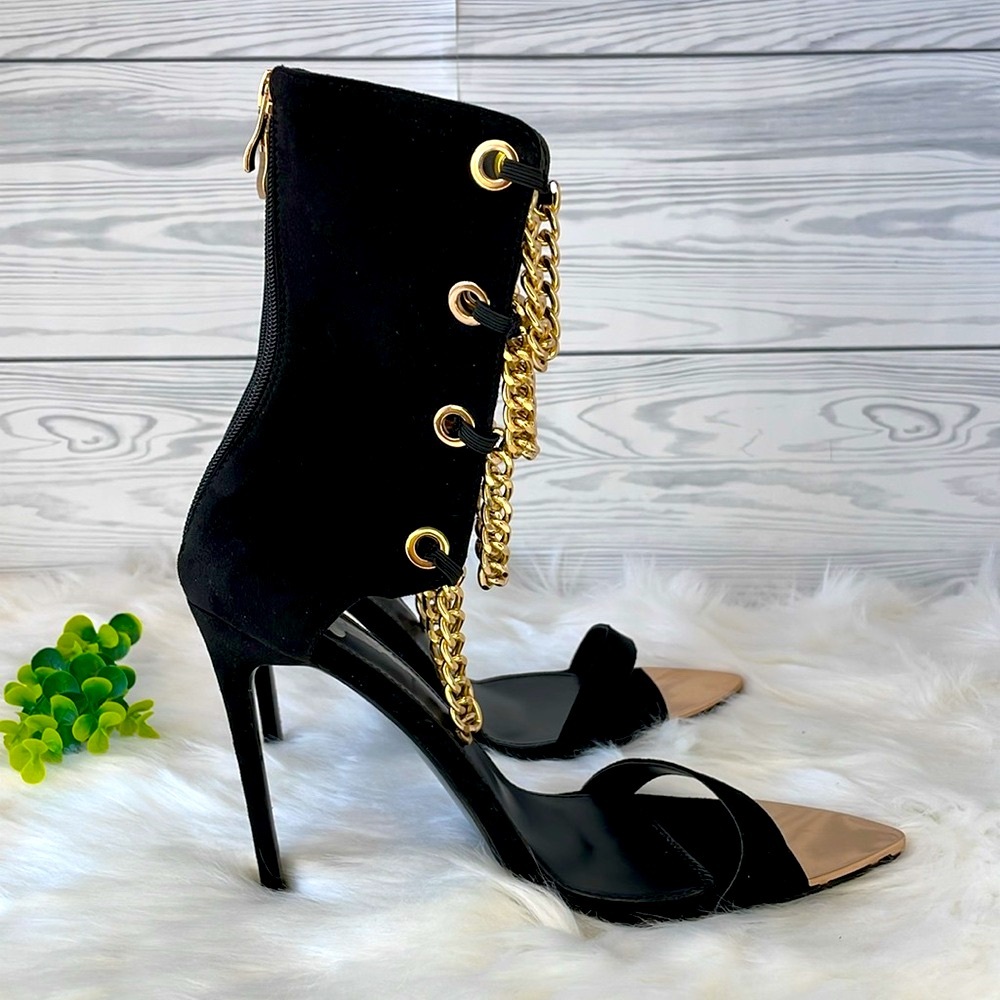 AZALEA WANG SHOW YOU THE WORLD STILETTO BOOTIE IN BLACK - Picture 3 of 13